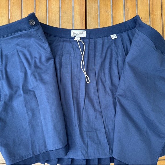 Jack Wills Navy Pleated Women's Skirt Size 4 - Picture 7 of 8